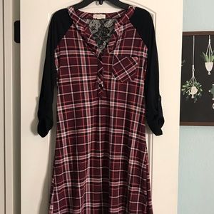 Ultra Flirt plaid dress!